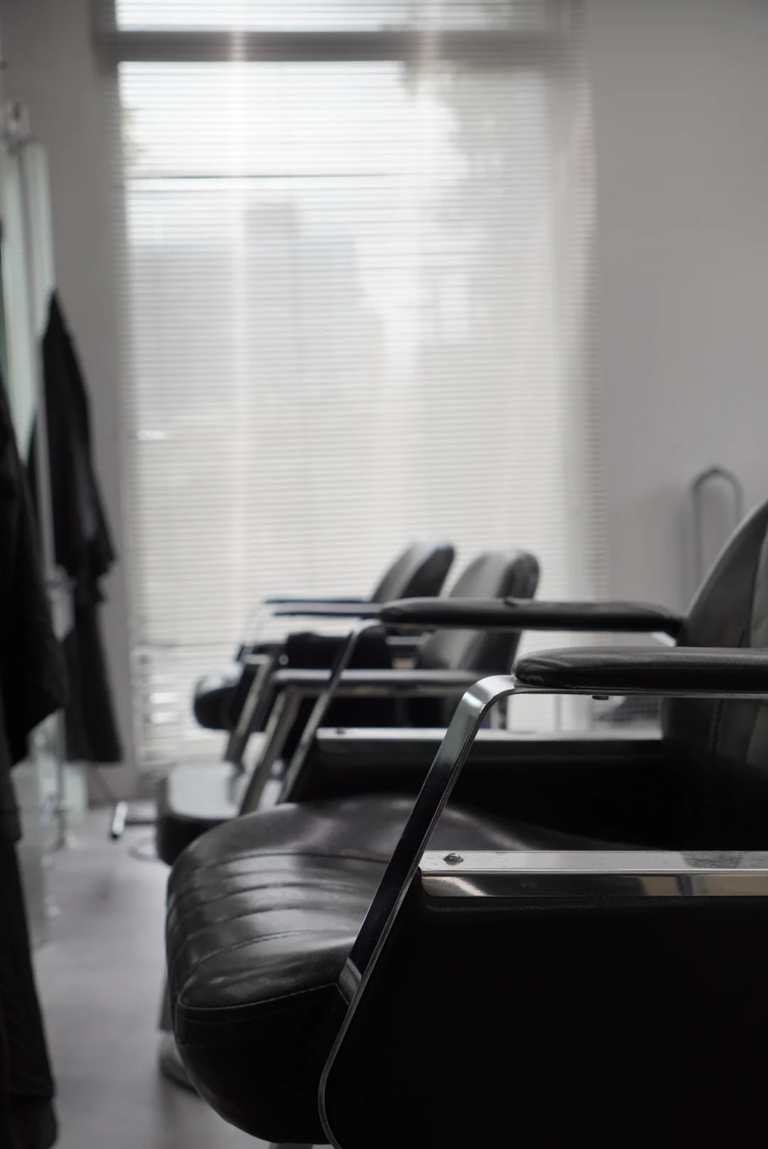Work chairs beside the window